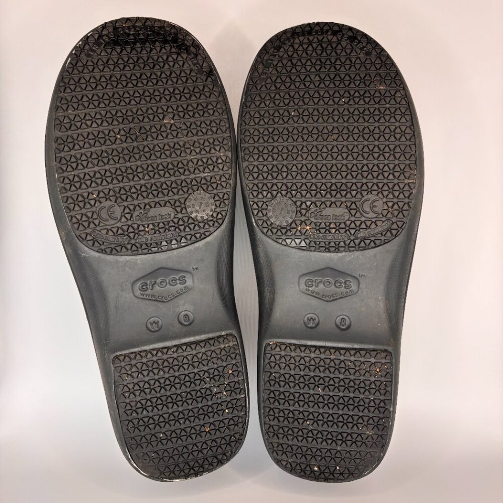 Crocs Neria Pro II Women's Size 8 Shoes Black Slip Resistant Work Nursing Clogs - Picture 6 of 8